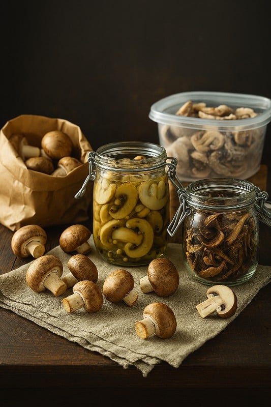 How to Store Fresh Mushrooms: Fridge, Freezing, Drying, Canning & Pickling Guide