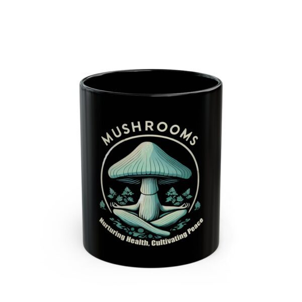 Mushroom Mug – Black – 11oz