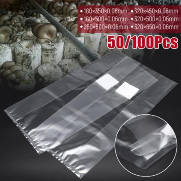 Mushroom Grow Bag 10Pcs PVC Substrate High Temp Pre Sealable Spawn and Substrate - Image 3