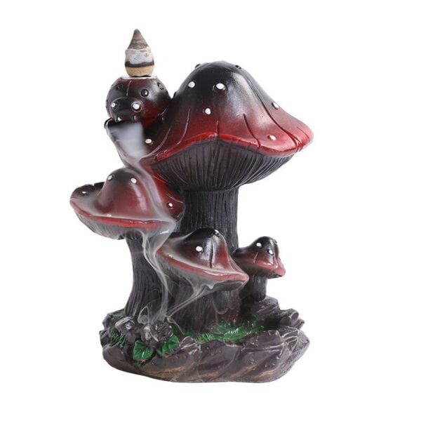 Resin Backflow Censer Home Decor Creative Mushroom Backflow Aroma Burner Decorative Statue - Image 5