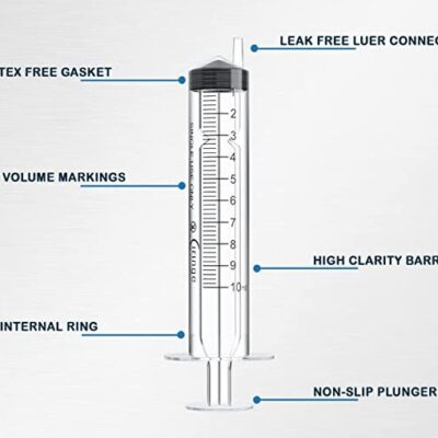 5x -10ml Lock System Syringe for Mushroom Cultivation