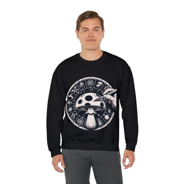 mushroom-t-shirt-zodiac-black-man